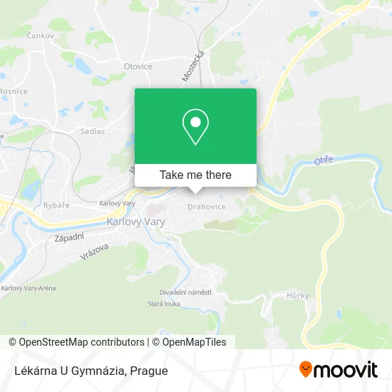 Карта Lékárna U Gymnázia