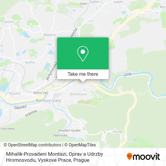 Карта Mihalik-Provadeni Montazi, Oprav a Udrzby Hromosvodu, Vyskove Prace