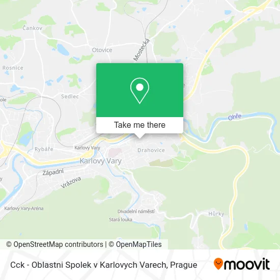 Карта Cck - Oblastni Spolek v Karlovych Varech