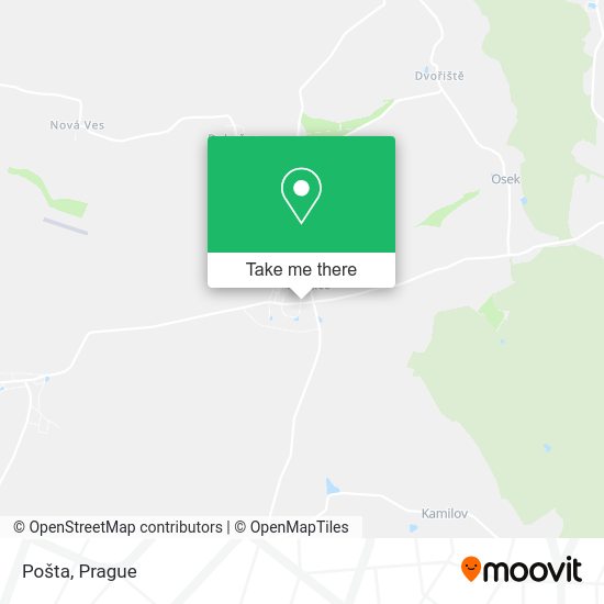 Карта Pošta