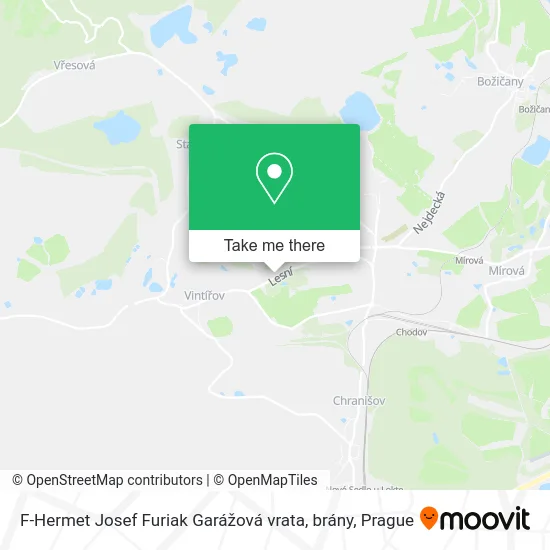 F-Hermet Josef Furiak Garážová vrata, brány map