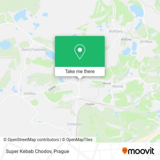 Карта Super Kebab Chodov