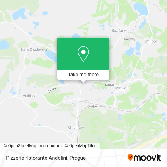 Карта Pizzerie ristorante Andolini