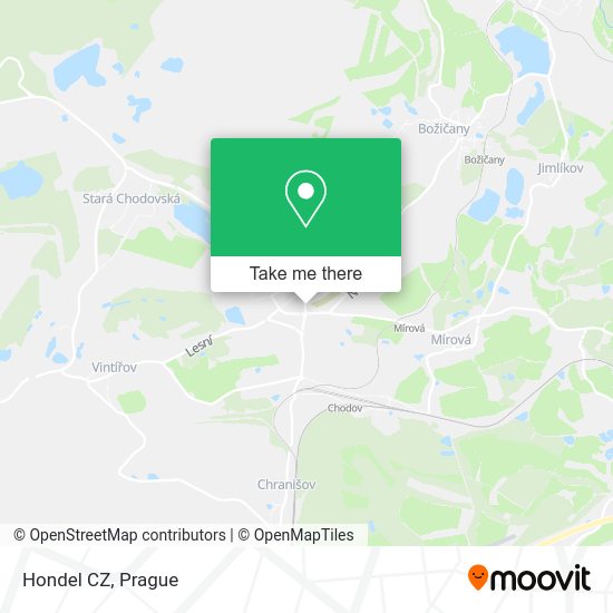 Карта Hondel CZ