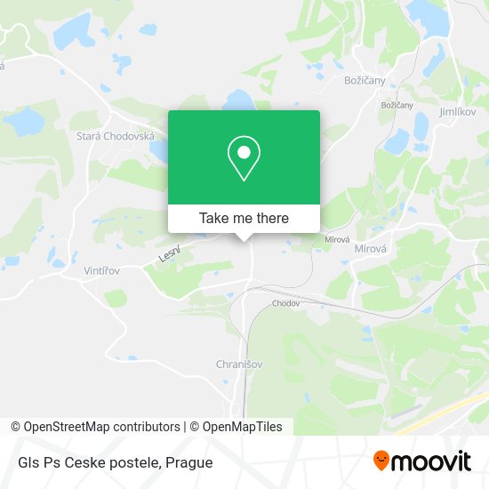 Карта Gls Ps Ceske postele