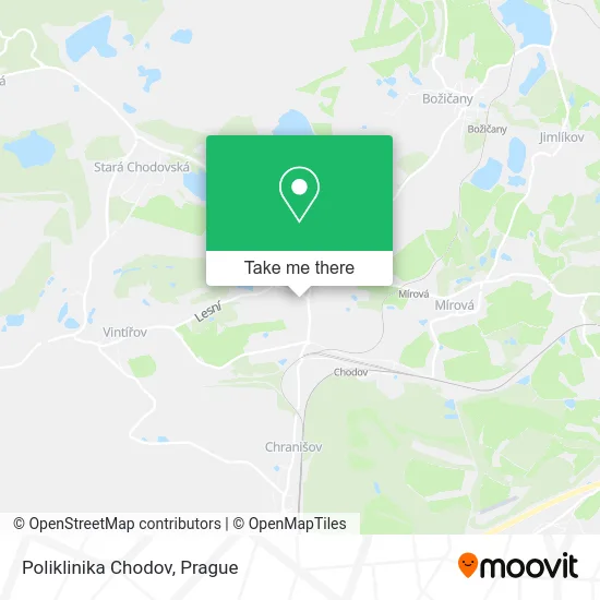 Карта Poliklinika Chodov