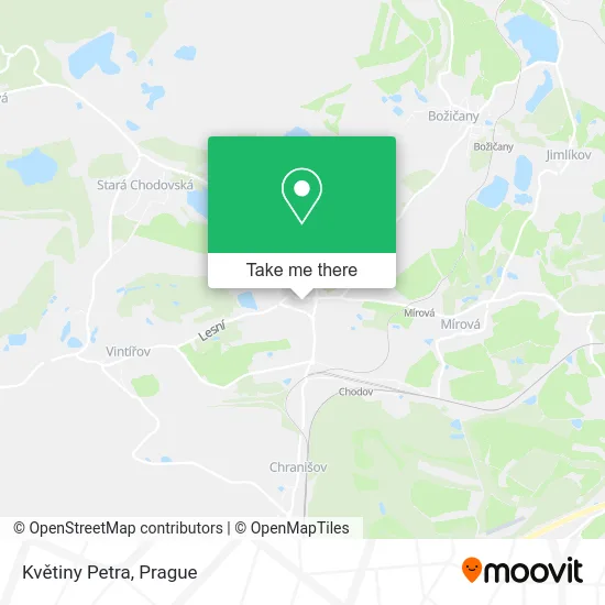 Květiny Petra map