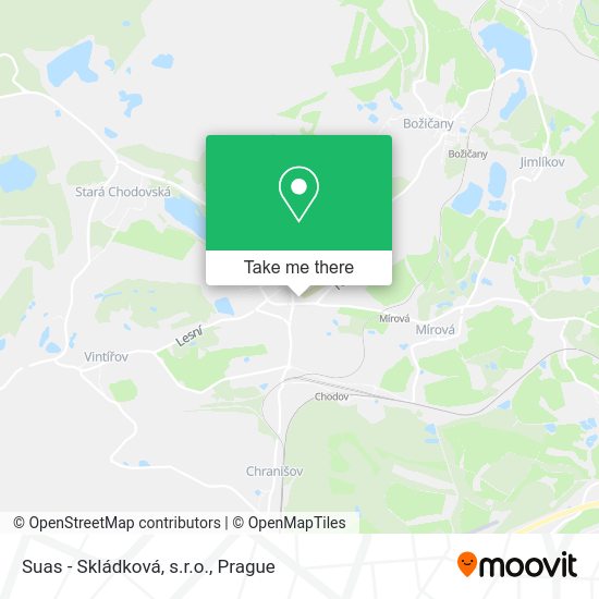 Карта Suas - Skládková, s.r.o.