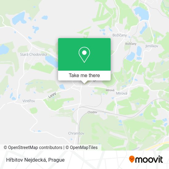 Карта Hřbitov Nejdecká
