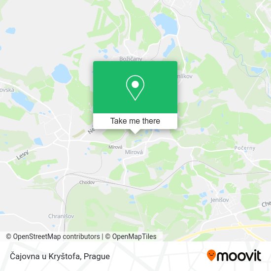 Карта Čajovna u Kryštofa