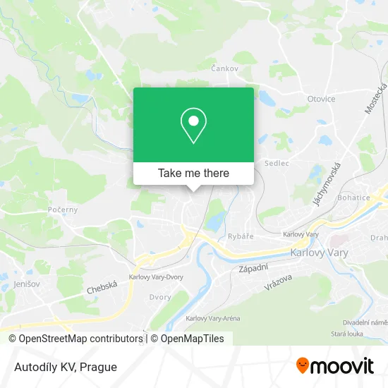 Карта Autodíly KV