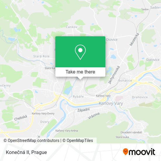 Карта Konečná II