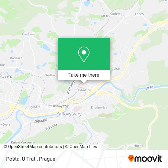 Карта Pošta, U Trati