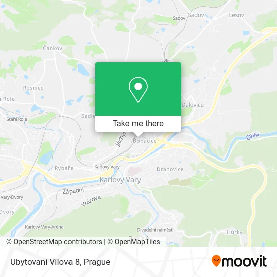 Карта Ubytovani Vilova 8