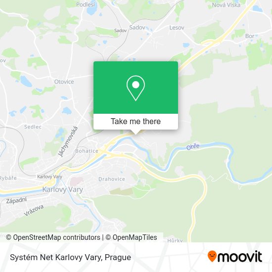 Карта Systém Net Karlovy Vary