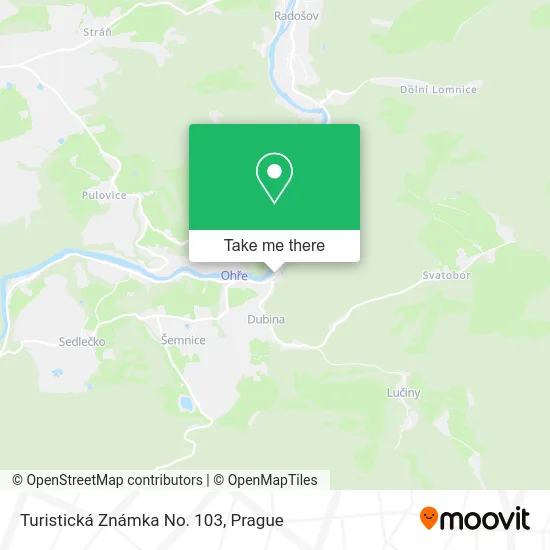 Карта Turistická Známka No. 103