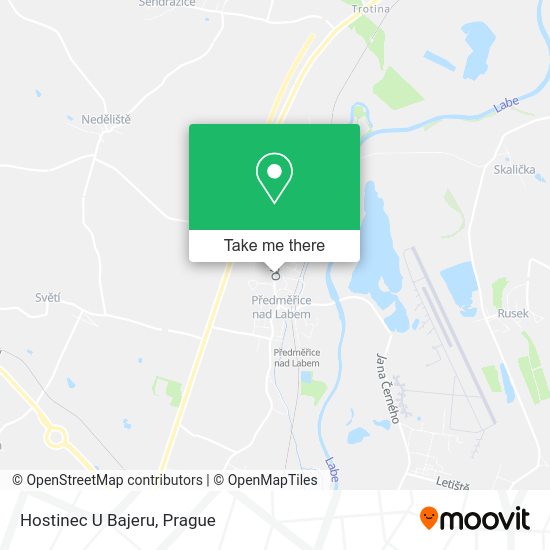 Карта Hostinec U Bajeru