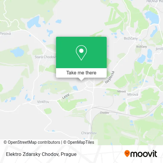 Карта Elektro Zdarsky Chodov