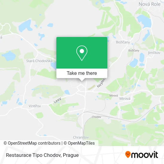 Карта Restaurace Tipo Chodov