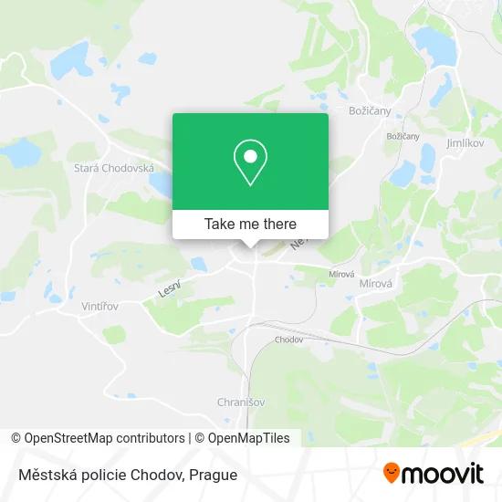 Карта Městská policie Chodov