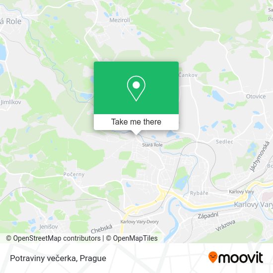 Карта Potraviny večerka