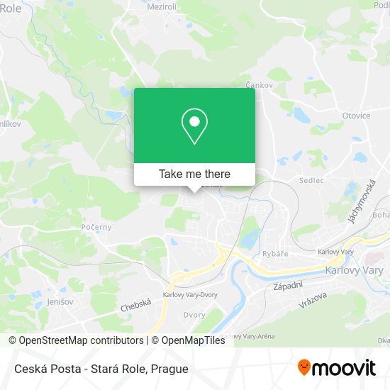 Карта Ceská Posta - Stará Role