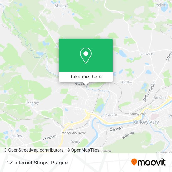 Карта CZ Internet Shops