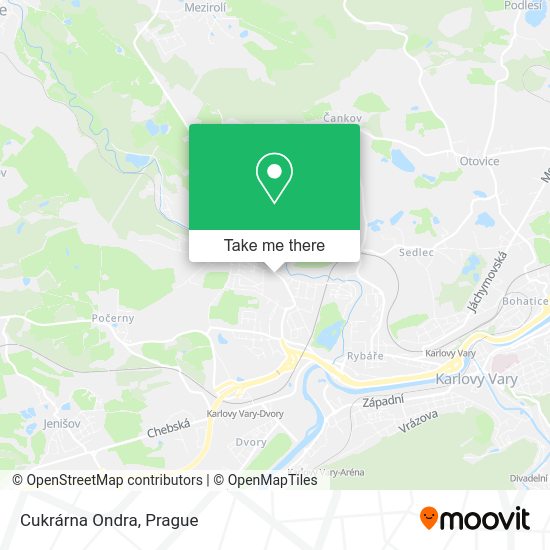 Карта Cukrárna Ondra