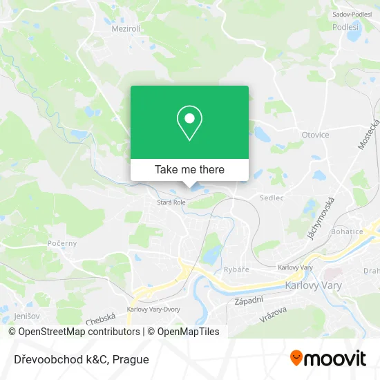 Карта Dřevoobchod k&C