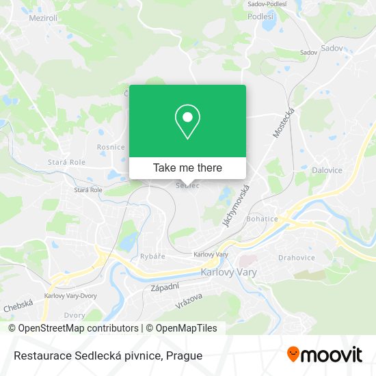 Карта Restaurace Sedlecká pivnice