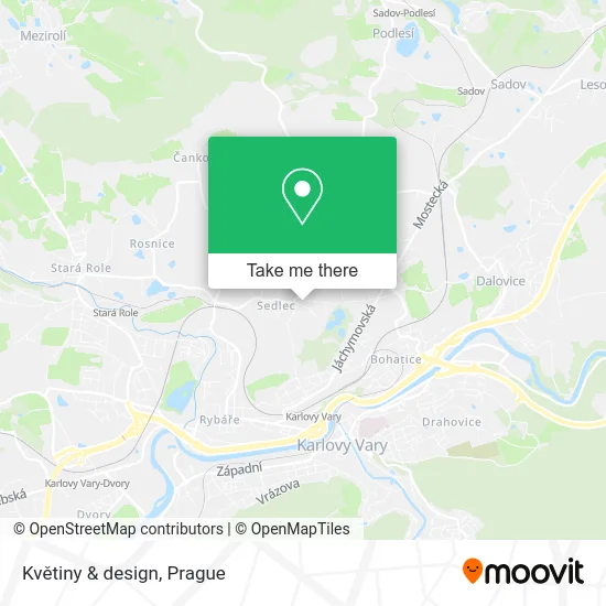 Карта Květiny & design