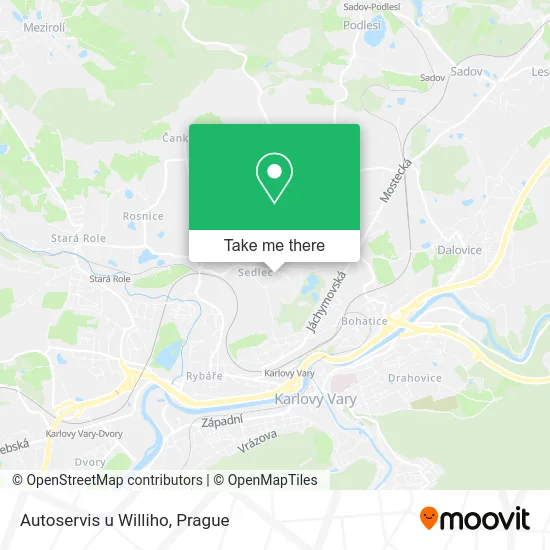 Карта Autoservis u Williho