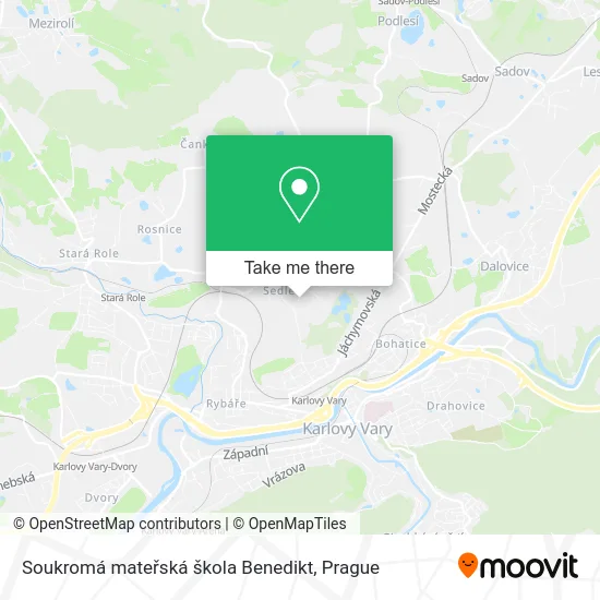 Карта Soukromá mateřská škola Benedikt