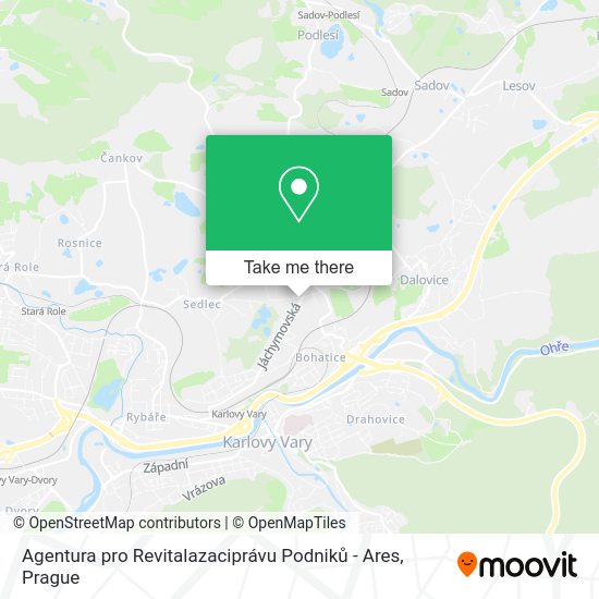 Карта Agentura pro Revitalazaciprávu Podniků - Ares