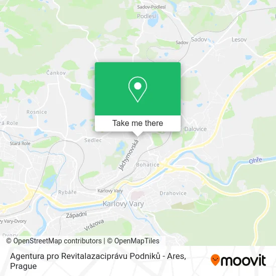Карта Agentura pro Revitalazaciprávu Podniků - Ares