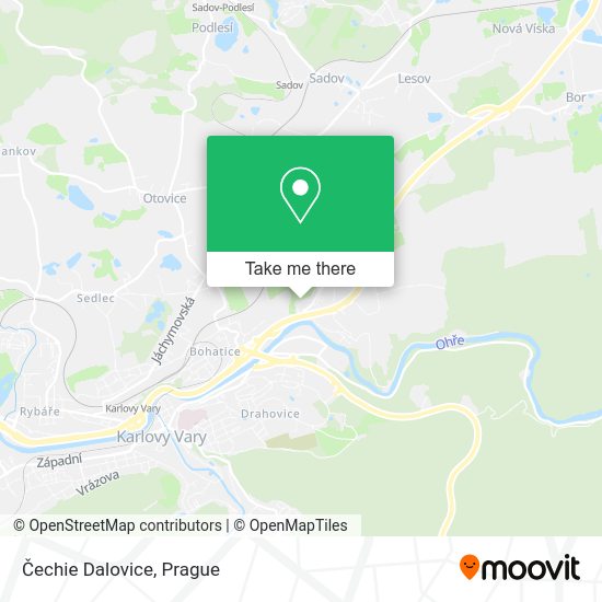 Карта Čechie Dalovice