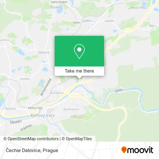 Карта Čechie Dalovice