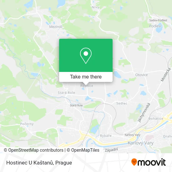 Карта Hostinec U Kaštanů