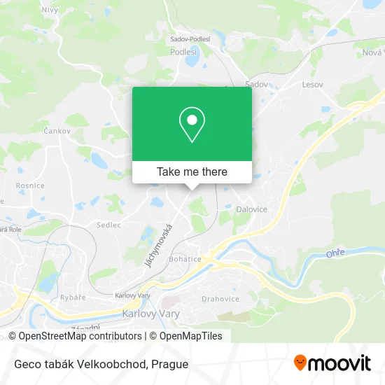 Карта Geco tabák Velkoobchod