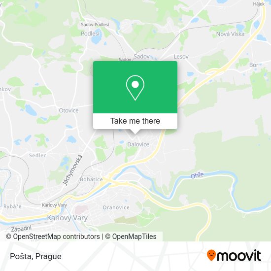 Карта Pošta