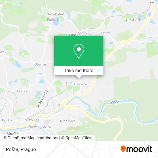 Карта Pošta
