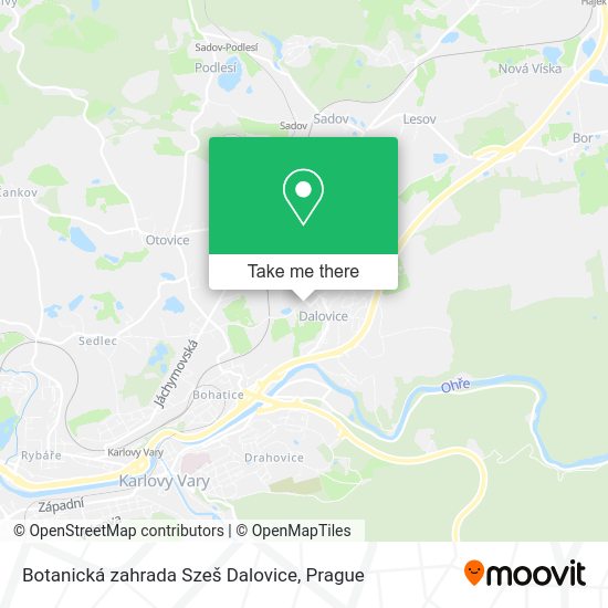 Карта Botanická zahrada Szeš Dalovice