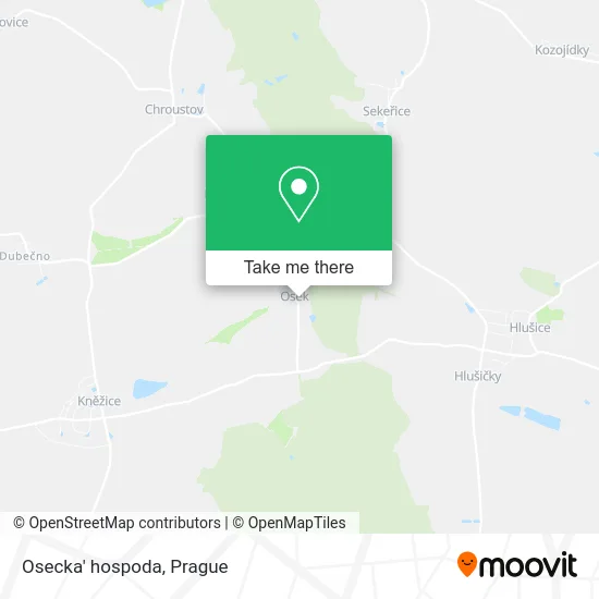 Карта Osecka' hospoda