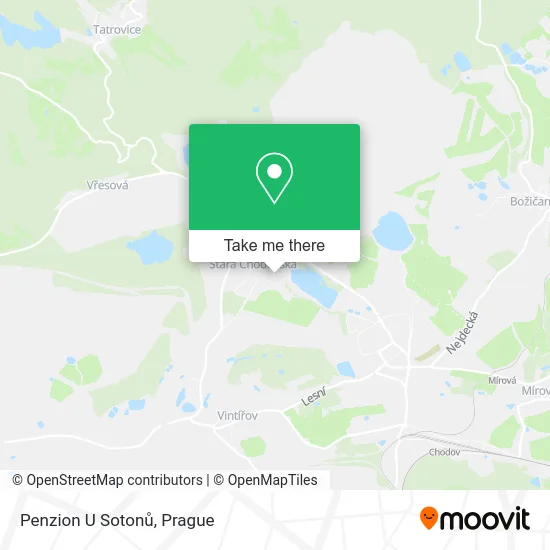 Карта Penzion U Sotonů