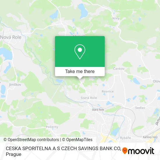 Карта CESKA SPORITELNA A S CZECH SAVINGS BANK CO