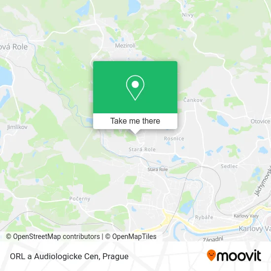 Карта ORL a Audiologicke Cen