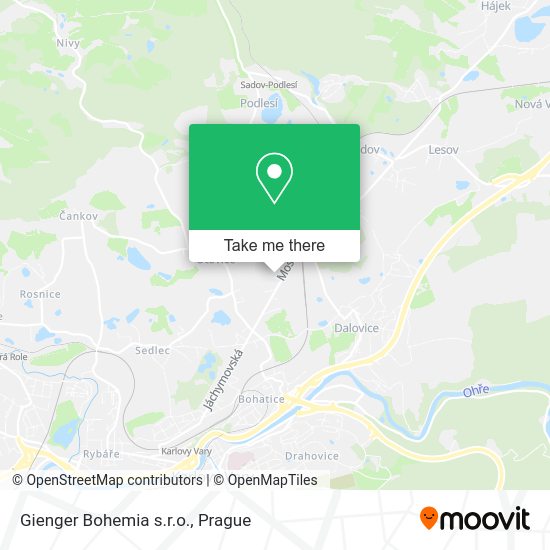 Карта Gienger Bohemia s.r.o.