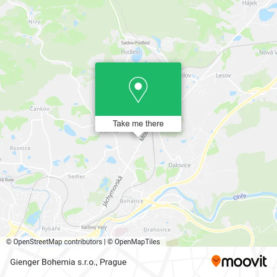 Карта Gienger Bohemia s.r.o.