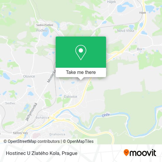 Карта Hostinec U Zlatého Kola