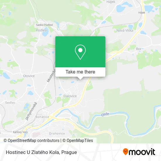 Карта Hostinec U Zlatého Kola